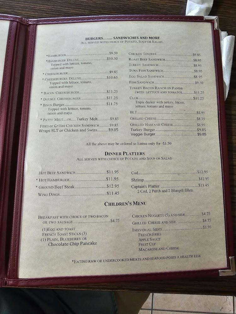 Barb's Cafe Menu image 1